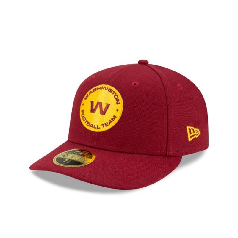 NFL Washington Football Team Basic Low Profile 59Fifty Fitted (FJA6246) - Red New Era Caps